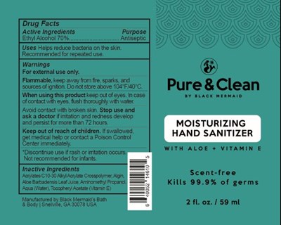 56 mL Label (2oz Scent Free Hand Sanitizer Label Small)